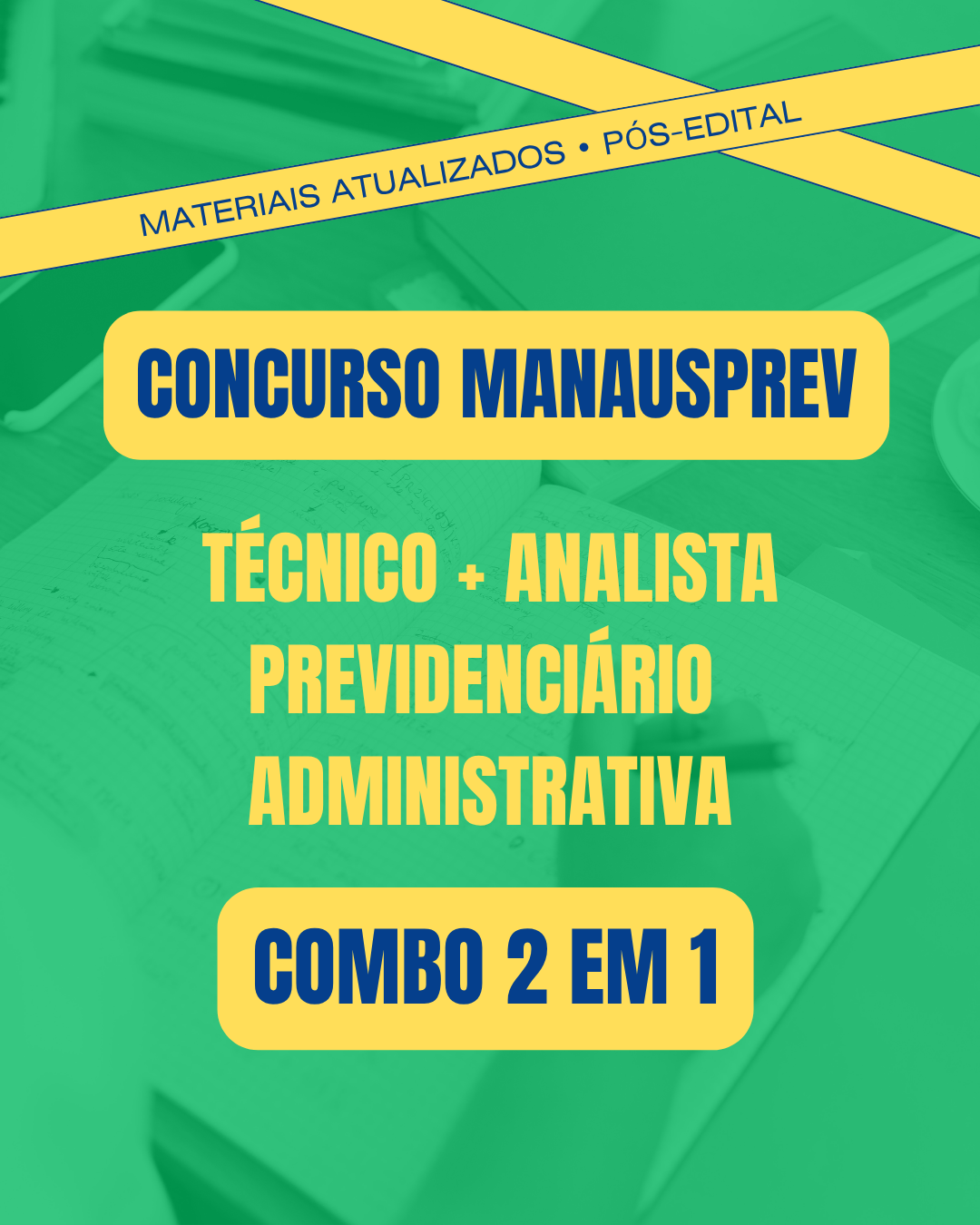 Combo 2 em 1 Técnico e Analista ManausPrev 2026